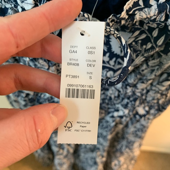 J. Crew Blue and White Sleeveless Maxi Sundress - Picture 4 of 5